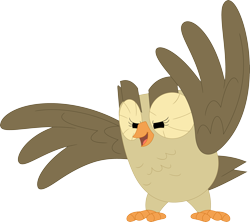 Size: 3551x3159 | Tagged: safe, artist:porygon2z, imported from derpibooru, owlowiscious, bird, owl, male, simple background, solo, transparent background, vector