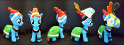 Size: 1819x663 | Tagged: safe, artist:serenity-sama, imported from derpibooru, meadowbrook, earth pony, pony, female, healer's mask, irl, mare, mask, photo, plushie, solo