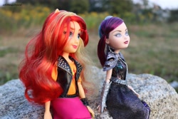 Size: 6000x4000 | Tagged: safe, artist:artofmagicpoland, imported from derpibooru, sunset shimmer, equestria girls, equestria girls series, doll, ever after high, female, irl, mattel, photo, raven queen, reboot series, toy