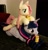 Size: 939x969 | Tagged: safe, artist:blackwater627, artist:neysanight, imported from derpibooru, fluttershy, twilight sparkle, alicorn, pegasus, pony, bedroom eyes, clothes, drink, drinking, drinking straw, ear piercing, earring, female, irl, jewelry, juice, juice box, laying on bed, lying down, lying on bed, necklace, photo, piercing, plushie, socks, stack, striped socks, tongue out, twilight sparkle (alicorn)