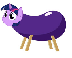 Size: 800x640 | Tagged: safe, artist:kaikoinu, imported from derpibooru, twilight sparkle, confused, eggplant, eggplant sparkle, eggplantification, female, food, food transformation, meme, solo, transmogrification, wat