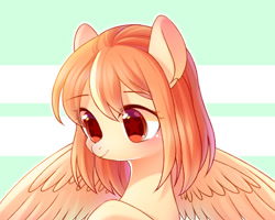 Size: 1500x1200 | Tagged: safe, artist:leafywind, imported from derpibooru, oc, oc only, oc:dream candy, pegasus, pony, blushing, bust, cute, female, mare, portrait, smiling, solo, stars