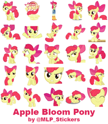 Size: 364x418 | Tagged: safe, artist:mlpcreativelab, imported from derpibooru, apple bloom, pony, equestria girls, simple background, telegram sticker, white background