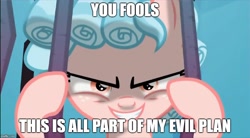 Size: 908x500 | Tagged: safe, edit, edited screencap, imported from derpibooru, screencap, cozy glow, pegasus, pony, school raze, cliffhanger, ending, evil, evil grin, female, filly, grin, image macro, implied lord tirek, meme, offscreen character, scene, smiling, wanna be friends?