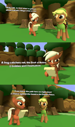 Size: 1920x3240 | Tagged: safe, artist:soad24k, imported from derpibooru, 3d, dialogue, epona, female, gmod, kakariko village, link, male, mare, nintendo, stallion, the legend of zelda, weapon