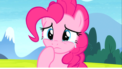 Size: 1366x784 | Tagged: safe, imported from derpibooru, screencap, pinkie pie, earth pony, pony, the maud couple, crying, cute, diapinkes, female, mare, sad, sadorable, teary eyes