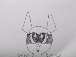 Size: 3264x2448 | Tagged: safe, artist:blastzone, imported from derpibooru, oc, oc:blast zone, hybrid, original species, plane pony, pony, cute, original character do not steal, paper, pencil drawing, plane, smiling, traditional art