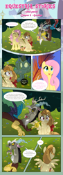 Size: 1919x5287 | Tagged: safe, artist:estories, imported from derpibooru, discord, fluttershy, oc, oc:alice goldenfeather, oc:penumbra, draconequus, pegasus, pony, comic:find yourself, comic, female, mare