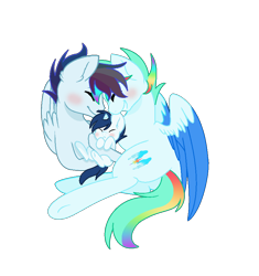 Size: 848x904 | Tagged: dead source, safe, artist:rainbows-skies, artist:thesmall-artist, imported from derpibooru, oc, oc only, oc:blaze storm, oc:bright storm, oc:water star, alicorn, pegasus, pony, baby, baby pony, gay, magical gay spawn, male, offspring, offspring's offspring, parent:rainbow dash, parent:soarin', parents:soarindash, shipping, simple background, stallion, transparent background