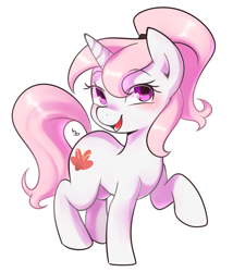 Size: 832x971 | Tagged: safe, artist:haden-2375, imported from derpibooru, oc, oc only, oc:candy blossom, pony, unicorn, female, mare, simple background, white background