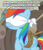 Size: 600x697 | Tagged: safe, edit, edited screencap, imported from derpibooru, screencap, rainbow dash, daring done?, blindfold, bondage, bound wings, caption, downvote bait, execution, image macro, lies, meme, memeful.com, rope, tied up, unsexy bondage