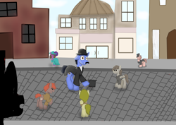 Size: 7096x5015 | Tagged: safe, artist:mr100dragon100, imported from derpibooru, absurd resolution, long story, pranks, victorian