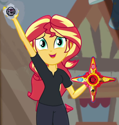 Size: 624x654 | Tagged: safe, edit, edited screencap, editor:sonic ranger, imported from derpibooru, screencap, sunset shimmer, equestria girls, equestria girls series, opening night, morpher, opening night: sunset shimmer, power rangers, power rangers ninja steel, shironinger, shuriken, shuriken sentai ninninger, sunset morphs, white ranger