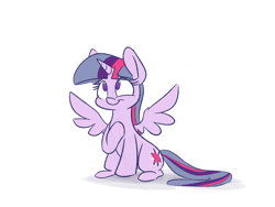 Size: 2000x1500 | Tagged: safe, artist:heir-of-rick, imported from derpibooru, twilight sparkle, alicorn, pony, colored sketch, cute, female, looking up, mare, simple background, sketch, smiling, solo, spread wings, twilight sparkle (alicorn), white background, wings