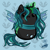 Size: 1280x1280 | Tagged: safe, artist:stainedglasslighthea, imported from derpibooru, queen chrysalis, changeling, changeling queen, :i, beady eyes, bean pony, cute, cutealis, female, potato pony, solo
