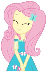 Size: 1975x2938 | Tagged: safe, artist:sketchmcreations, imported from derpibooru, fluttershy, equestria girls, equestria girls series, rollercoaster of friendship, spoiler:eqg series (season 2), clothes, cute, eyes closed, female, geode of fauna, happy, magical geodes, shyabetes, simple background, smiling, solo, transparent background, vector