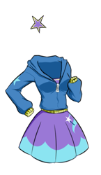 Size: 299x516 | Tagged: safe, artist:twilite-sparkleplz, imported from derpibooru, trixie, equestria girls, clothes, hoodie, implied trixie, invisible, miniskirt, simple background, skirt, transparent background