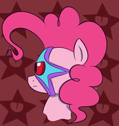 Size: 2137x2275 | Tagged: safe, artist:feralroku, imported from derpibooru, pinkie pie, alien, pony, bust, crossover, dc comics, mind control, possessed, starro