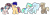 Size: 7272x2216 | Tagged: dead source, safe, artist:rainbows-skies, artist:thesmall-artist, imported from derpibooru, oc, oc only, oc:apple jonny, oc:bright moon, oc:lightning arrow, oc:moon dream, oc:water star, alicorn, pegasus, pony, female, male, mare, simple background, stallion, transparent background