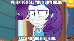 Size: 888x499 | Tagged: safe, edit, edited screencap, imported from derpibooru, screencap, rarity, equestria girls, equestria girls series, rollercoaster of friendship, image macro, meme, teeth