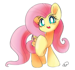 Size: 1736x1612 | Tagged: safe, artist:berrity, imported from derpibooru, fluttershy, pony, female, looking at you, mare, simple background, solo, white background