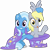 Size: 3200x3200 | Tagged: safe, artist:cheezedoodle96, imported from derpibooru, derpy hooves, trixie, pegasus, pony, unicorn, a matter of principals, .svg available, cape, clothes, cute, derpabetes, diatrixes, duo, female, hat, looking at you, magic trick, mare, out of trixie's hat, pony out of a hat, raspberry, scene interpretation, silly, silly pony, simple background, smiling, svg, tongue out, transparent background, trixie's cape, trixie's hat, vector, waving