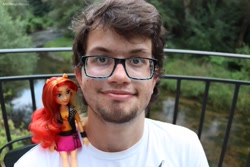 Size: 6000x4000 | Tagged: safe, artist:artofmagicpoland, imported from derpibooru, sunset shimmer, human, equestria girls, equestria girls series, bust, irl, irl human, photo, portrait, reboot series, self portrait, solo, watchers