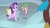 Size: 1920x1080 | Tagged: safe, imported from derpibooru, screencap, discord, spike, starlight glimmer, dragon, pony, a matter of principals, roll, scroll, winged spike, wings