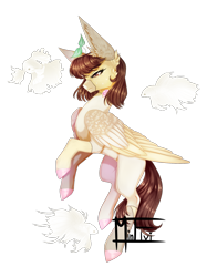 Size: 1446x1938 | Tagged: safe, artist:minelvi, imported from derpibooru, oc, oc only, dove, pegasus, pony, clothes, colored hooves, commission, ear fluff, female, flying, mare, pegasus oc, signature, simple background, socks, solo, transparent background, wings