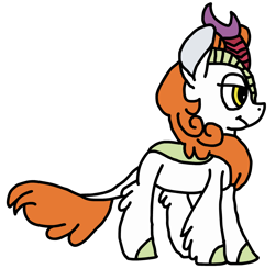 Size: 1005x984 | Tagged: safe, artist:smurfettyblue, derpibooru exclusive, imported from derpibooru, autumn blaze, kirin, sounds of silence, digital art, female, solo