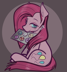 Size: 1515x1616 | Tagged: safe, artist:incapacitatedvixen, imported from derpibooru, pinkie pie, earth pony, pony, pinkamena diane pie, ponk, treats, wingding eyes