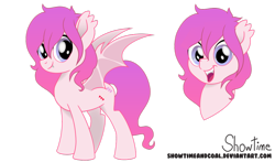 Size: 1024x601 | Tagged: safe, artist:showtimeandcoal, imported from derpibooru, oc, oc only, oc:luscious desire, bat pony, pony, bust, commission, digital art, female, head shot, mare, movie accurate, reference, reference sheet, simple background, solo, style, transparent background, vector, ych result