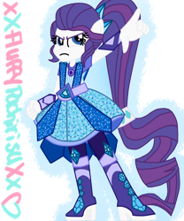 Size: 1024x1229 | Tagged: safe, artist:xxfluffypachirisuxx, imported from derpibooru, rarity, equestria girls, equestria girls series, legend of everfree, super squad goals, boots, clothes, crystal guardian, female, geode of shielding, ponied up, shoes, simple background, solo, transparent background