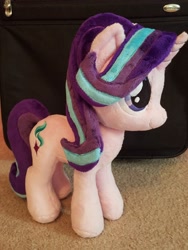 Size: 2160x2880 | Tagged: safe, artist:epicrainbowcrafts, imported from derpibooru, starlight glimmer, pony, unicorn, irl, photo, plushie, smiling
