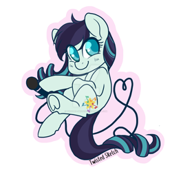 Size: 1024x1024 | Tagged: safe, artist:twisted-sketch, imported from derpibooru, coloratura, earth pony, pony, deviantart watermark, female, mare, solo, watermark