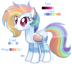 Size: 1108x1039 | Tagged: safe, artist:sugaryicecreammlp, imported from derpibooru, rainbow dash, pony, alternate design, colored pupils, female, reference sheet, simple background, solo, transparent background