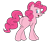 Size: 981x815 | Tagged: safe, artist:icey-wicey-1517, artist:icicle-wicicle-1517, artist:scobionicle99, color edit, edit, imported from derpibooru, pinkie pie, earth pony, pony, butt, colored, female, looking at you, mare, missing cutie mark, open mouth, plot, simple background, solo, transparent background