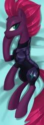 Size: 1024x2881 | Tagged: safe, artist:okapifeathers, imported from derpibooru, tempest shadow, pony, unicorn, my little pony: the movie, armor, body pillow, body pillow design, broken horn, female, solo