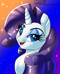 Size: 3500x4299 | Tagged: safe, artist:skyart301, artist:skyline19, imported from derpibooru, rarity, pony, unicorn, bedroom eyes, bust, female, looking at you, open mouth, solo