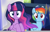 Size: 1435x919 | Tagged: safe, artist:gallantserver, artist:thepegasisterpony, imported from derpibooru, rainbow dash, twilight sparkle, alicorn, pony, base used, duo, duo female, female, goggles, older, twilight sparkle (alicorn)