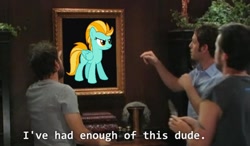 Size: 684x400 | Tagged: safe, imported from derpibooru, lightning dust, abuse, background pony strikes again, downvote bait, drama, dustabuse, i've had enough of this dude, lightning dust drama, meme, op is a duck, op is trying to start shit, op is trying to start shit so badly that it's kinda funny, op isn't even trying anymore, wrong gender