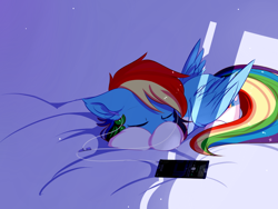 Size: 2000x1500 | Tagged: dead source, safe, artist:heddopen, imported from derpibooru, rainbow dash, pegasus, pony, cellphone, clothes, cute, daaaaaaaaaaaw, dashabetes, ear fluff, earbuds, eyes closed, featured image, female, floppy ears, heddopen is trying to murder us, hnnng, mare, phone, precious, prone, sleeping, smartphone, socks, solo, sweet dreams fuel, weapons-grade cute, wings