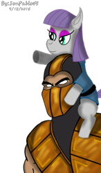 Size: 649x1108 | Tagged: safe, artist:jonpablo45, imported from derpibooru, maud pie, mortal kombat, simple background, transparent background, tremor