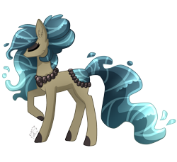 Size: 1481x1357 | Tagged: safe, artist:sugaryicecreammlp, imported from derpibooru, oc, oc only, oc:laurel flow, original species, pond pony, simple background, solo, t, transparent background
