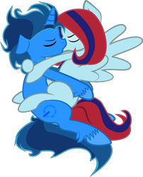 Size: 2721x3372 | Tagged: safe, artist:deployer, artist:deployerfullgeek, artist:donnie-moon, artist:lullabyprince, imported from derpibooru, oc, oc:chipset, oc:ren, base used, couple, cute, kiss on the lips, kissing, oc couple, oc x oc, shipping, simple background, transparent background