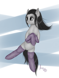 Size: 1275x1689 | Tagged: safe, artist:ianotouta-way, imported from derpibooru, oc, oc only, oc:shakes heartwood, earth pony, pony, clothes, digital art, simple background, socks, solo