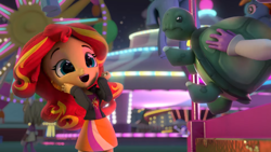 Size: 1920x1080 | Tagged: safe, imported from derpibooru, screencap, sunset shimmer, tank, equestria girls, cute, doll, equestria girls minis, fun at the theme park, shimmerbetes, toy