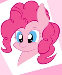 Size: 920x1110 | Tagged: safe, artist:silshadnic, imported from derpibooru, pinkie pie, bust, cute, female, portrait, simple background, solo