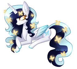 Size: 1500x1337 | Tagged: safe, artist:sugaryicecreammlp, imported from derpibooru, oc, oc only, oc:roxy lovli pop, alicorn, pony, female, mare, prone, simple background, solo, transparent background