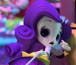 Size: 688x594 | Tagged: safe, imported from derpibooru, screencap, rarity, equestria girls, cropped, doll, equestria girls minis, female, fun at the theme park, shocked, toy